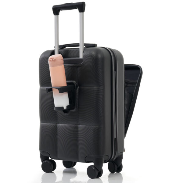 ABS Hard-shell Suitcase With Spinner Wheels, Cup Holders - Image 8