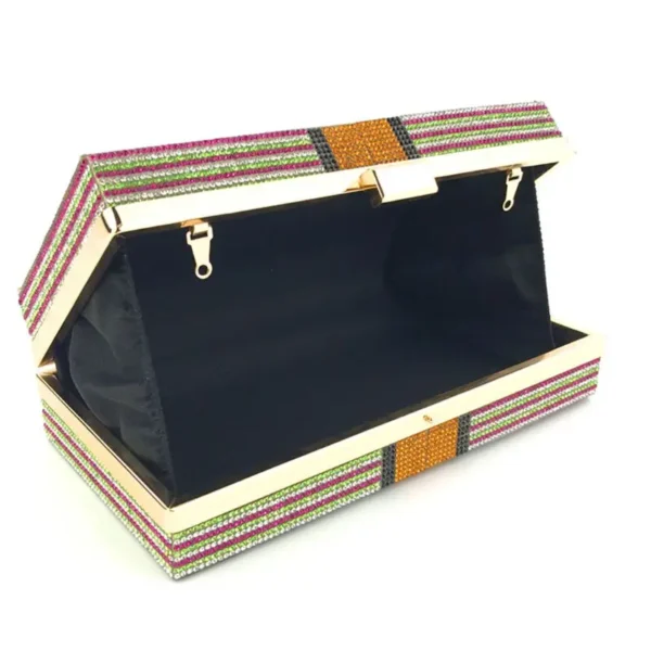 Creative Fashion New Money Clutch Rhinestone Purse 10000 Dollars Stack Bags of Cash Evening Handbags Shoulder Wedding Dinner Bag - Image 22