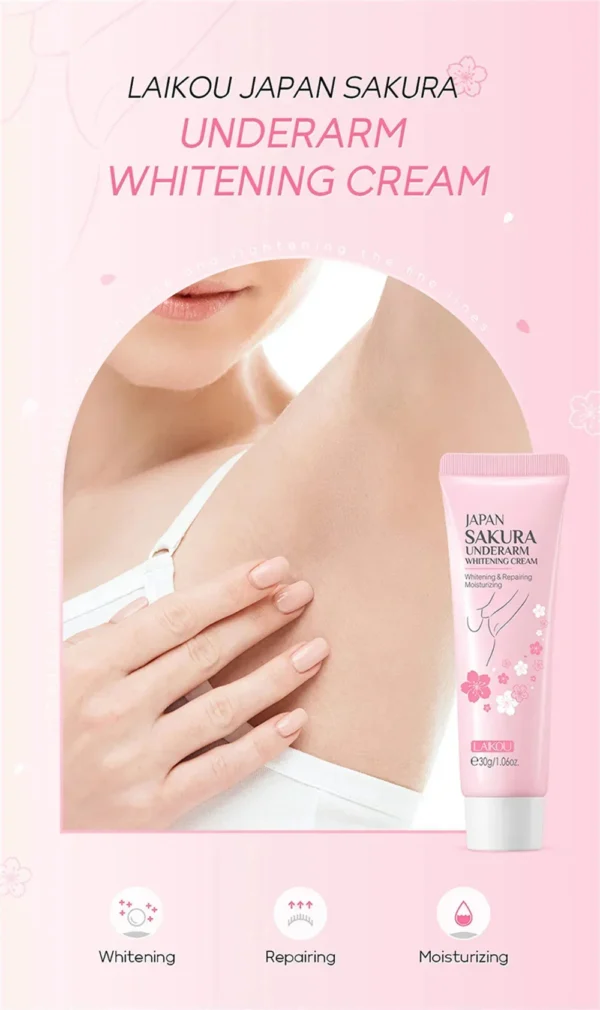 Whitening Cream For Dark Skin Armpit Thigh Inner Joint Lightening Intimate Area Underarm Body Care Private Parts Brighten Lotion - Image 11