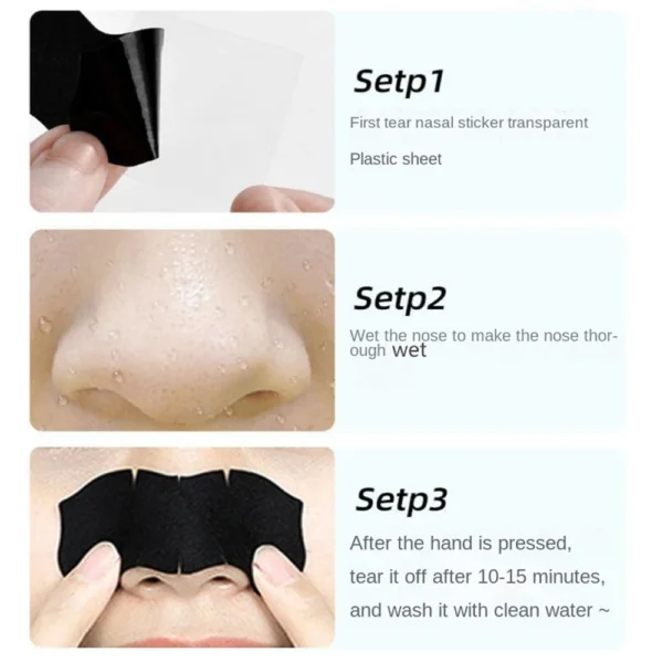 Nose Blackhead Remover Mask Nasal Strips Black Head Nose Dot Spot Peel Skin Care Shrink Pore Black dots Pore Clean Strips - Image 5