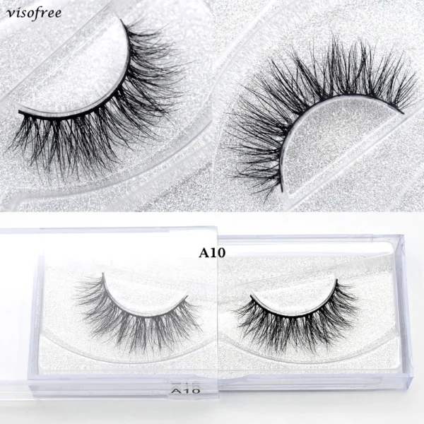 Visofree Mink 3D Lashes Handmade Mink Lashes  Long False Eyelashes Crisscross Maquiagem Profissional Makeup Eye Lashes 3D08 - Image 48