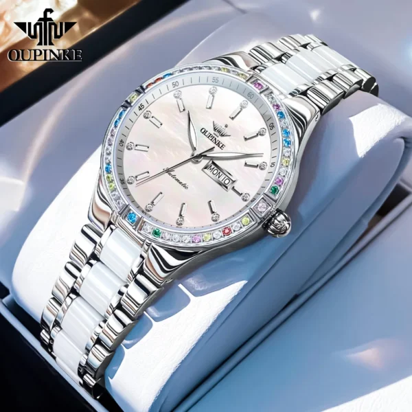 OUPINKE Women's Watches Imported Automatic Mechanical Watch Movement Luxury Top Brand Wrist watch for Ladies 2024 Trend - Image 7