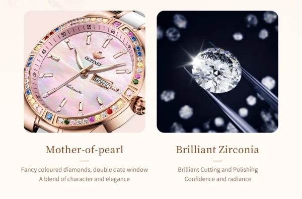 OUPINKE Women's Watches Imported Automatic Mechanical Watch Movement Luxury Top Brand Wrist watch for Ladies 2024 Trend - Image 24