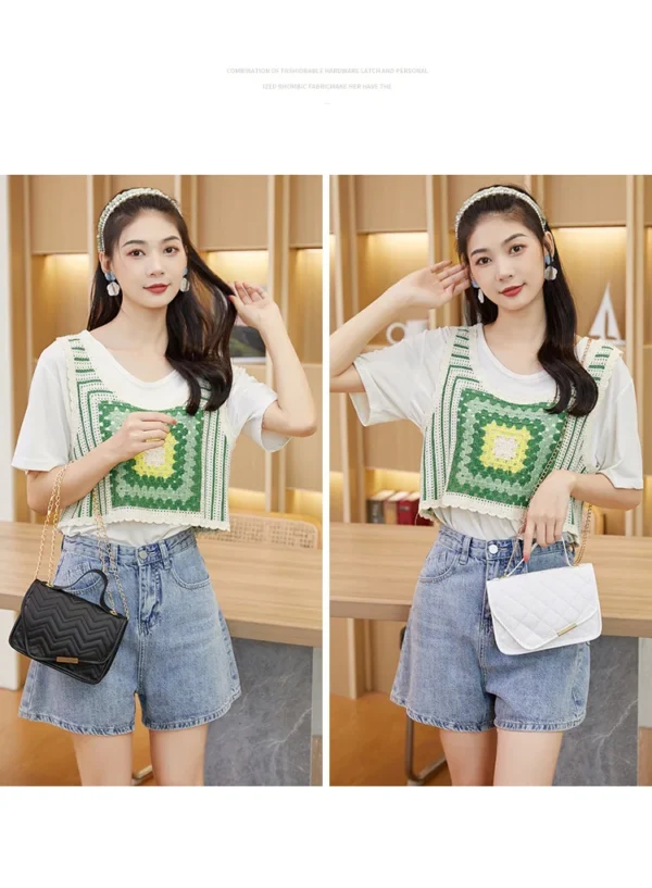 2022 Messenger Bag for Women Luxury Lingge Embroidery Handbags Female Cosmetic Bag Fashion Chain Ladies Crossbody Shoulder Bags - Image 23