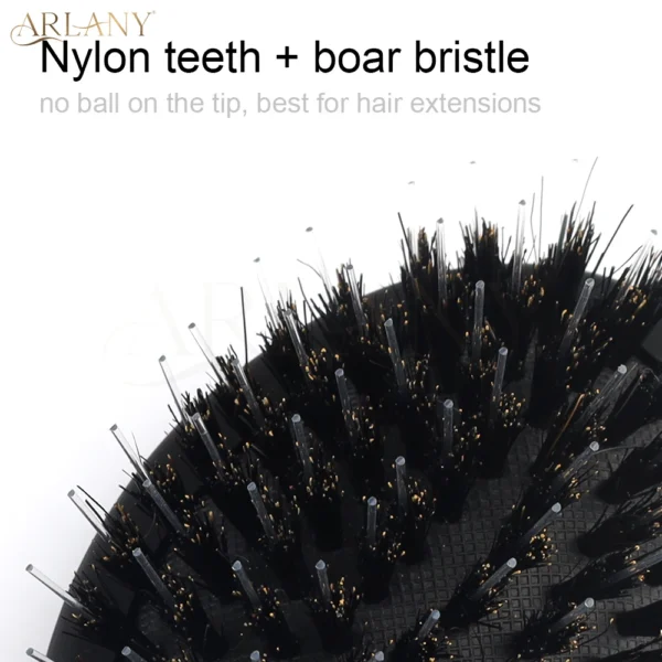 ARLANY Boar Bristle Hair Comb Mini Matte Finish Hair Scalp Massage Comb Hairbrush Detangling Cushion Brush Hairdressing Tool - Image 5