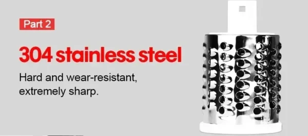 Slicing Grater Manual Rotary 3 In 1 Cheese Grater Food Blender Stainless Steel Potato Slice Chopper Processor Kitchen Accessorie - Image 15