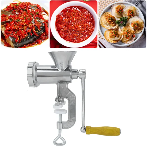 Aluminum Alloy Grinding Machine Sausage Grinder Household Manual Sausage Meat Grinder Pepper Spice Grinding Machine Kitchen Tool - Image 5