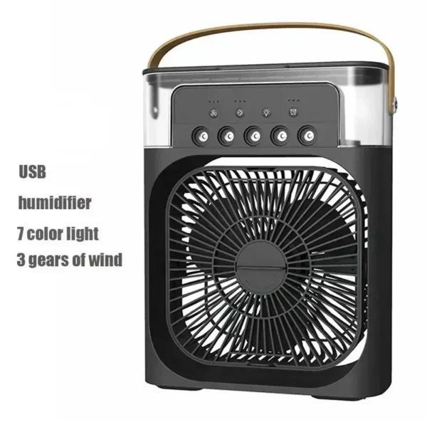3 In 1 Fan AIr Conditioner Household Small Air Cooler LED Night Light Portable Air Adjustment Fan Office Home Fan New - Image 8
