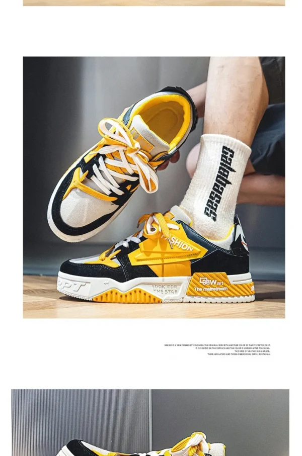 New Men's Sneakers Fashion Skateboard Shoes Outdoor Casual Running Shoes for Men Lace-up Platform Tenis Shoes Zapatillas Hombre - Image 18