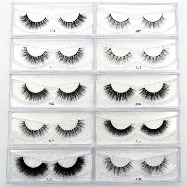 Visofree Mink 3D Lashes Handmade Mink Lashes  Long False Eyelashes Crisscross Maquiagem Profissional Makeup Eye Lashes 3D08 - Image 5