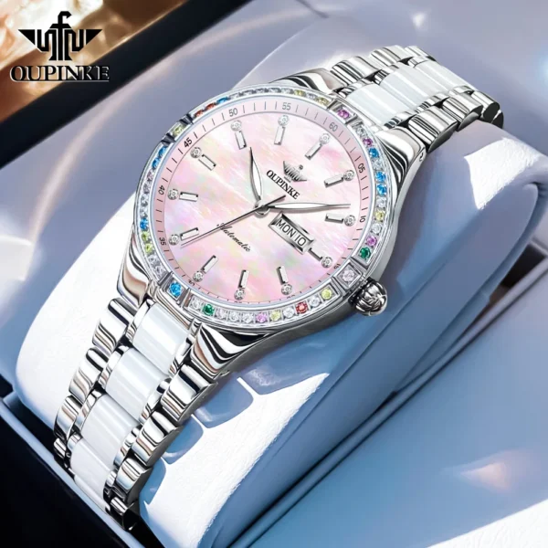 OUPINKE Women's Watches Imported Automatic Mechanical Watch Movement Luxury Top Brand Wrist watch for Ladies 2024 Trend - Image 11