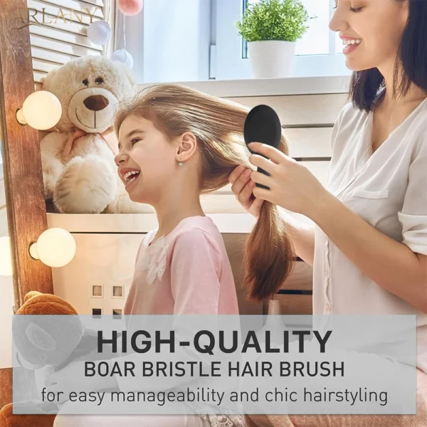 ARLANY Boar Bristle Hair Comb Mini Matte Finish Hair Scalp Massage Comb Hairbrush Detangling Cushion Brush Hairdressing Tool - Image 11