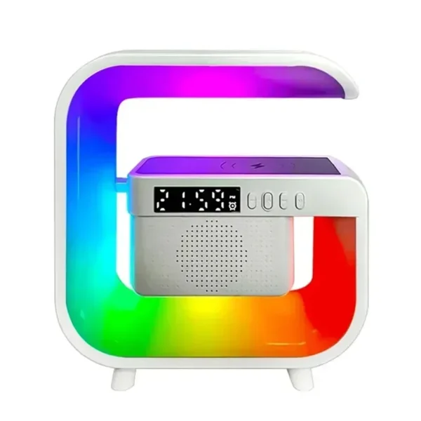 Multifunction Wireless Charger Stand Bluetooth 5.0 Speaker FM TF RGB Night Light Fast Charging Station for iPhone Samsung Xiaomi - Image 7