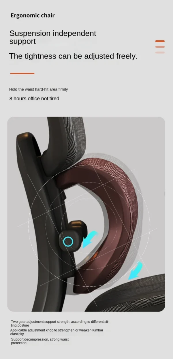 Ergonomic Chair Lumbar Computer Chair Home Comfort Sedentary Gaming Chair Reclining Office Chair For Desk chair news - Image 38