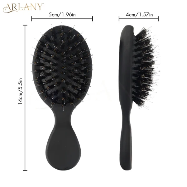 ARLANY Boar Bristle Hair Comb Mini Matte Finish Hair Scalp Massage Comb Hairbrush Detangling Cushion Brush Hairdressing Tool - Image 8