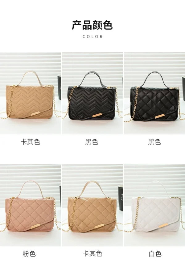 2022 Messenger Bag for Women Luxury Lingge Embroidery Handbags Female Cosmetic Bag Fashion Chain Ladies Crossbody Shoulder Bags - Image 15