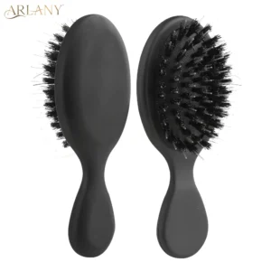 ARLANY Boar Bristle Hair Comb Mini Matte Finish Hair Scalp Massage Comb Hairbrush Detangling Cushion Brush Hairdressing Tool