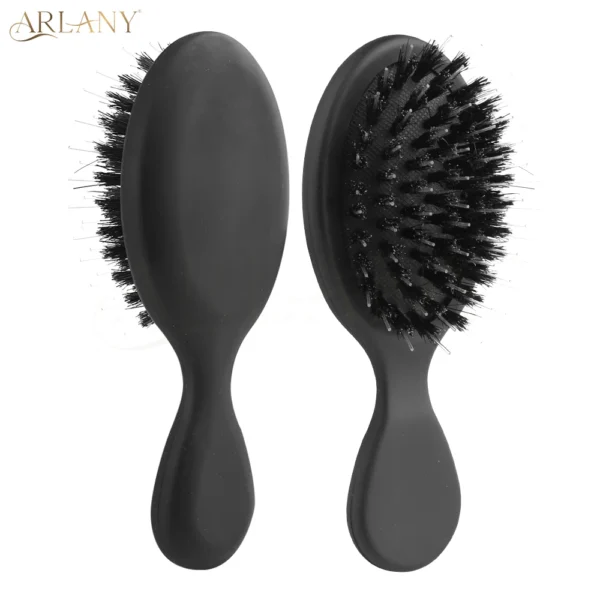 ARLANY Boar Bristle Hair Comb Mini Matte Finish Hair Scalp Massage Comb Hairbrush Detangling Cushion Brush Hairdressing Tool