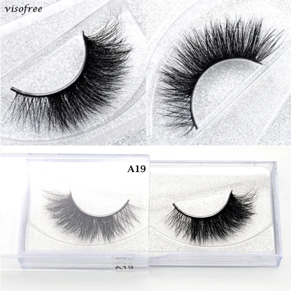 Visofree Mink 3D Lashes Handmade Mink Lashes  Long False Eyelashes Crisscross Maquiagem Profissional Makeup Eye Lashes 3D08 - Image 54