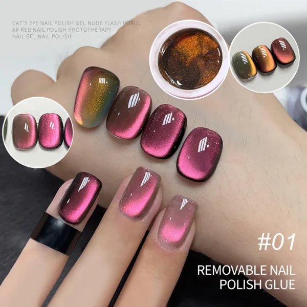 8ml Cat Eye Nail Gel Polish 9D Upgraded Magnetic Gel Polish Galaxy Chameleon Effect Nail Gel Soak Off Salon Manicure Nail Gel - Image 69