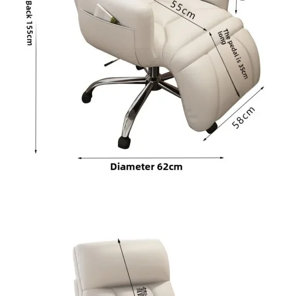 Computer Chair, Home, Comfort, Lazy, Sofa, Sedentary, Backrest, Office, College Students, Dormitory, E-sports, Live Broadcast - Image 57