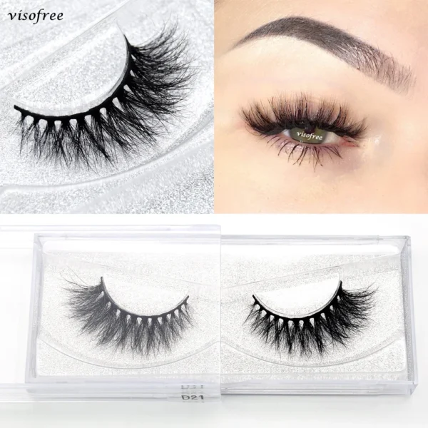 Visofree Mink 3D Lashes Handmade Mink Lashes  Long False Eyelashes Crisscross Maquiagem Profissional Makeup Eye Lashes 3D08 - Image 36