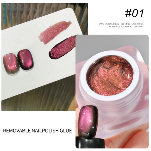 8ml Cat Eye Nail Gel Polish 9D Upgraded Magnetic Gel Polish Galaxy Chameleon Effect Nail Gel Soak Off Salon Manicure Nail Gel - Image 7