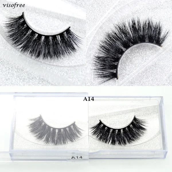 Visofree Mink 3D Lashes Handmade Mink Lashes  Long False Eyelashes Crisscross Maquiagem Profissional Makeup Eye Lashes 3D08 - Image 51