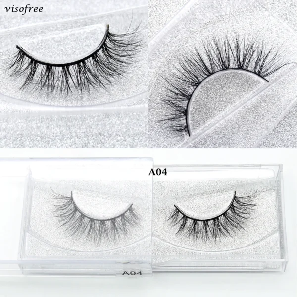 Visofree Mink 3D Lashes Handmade Mink Lashes  Long False Eyelashes Crisscross Maquiagem Profissional Makeup Eye Lashes 3D08 - Image 43