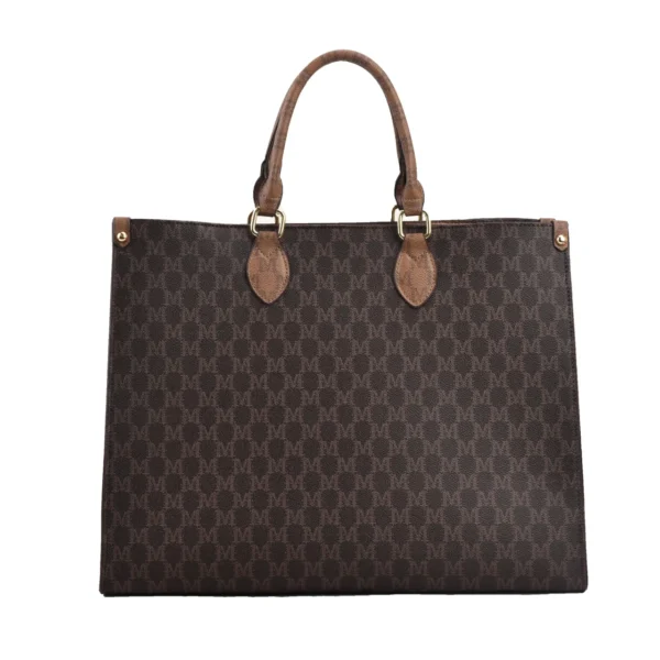 Large-capacity women's bags in Europe and the United States retro shoulder bag classic letters PU commuter handbags women - Image 13