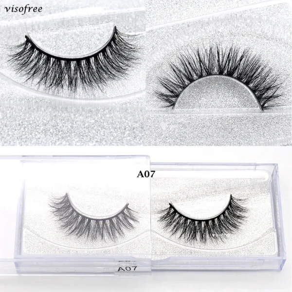 Visofree Mink 3D Lashes Handmade Mink Lashes  Long False Eyelashes Crisscross Maquiagem Profissional Makeup Eye Lashes 3D08 - Image 45