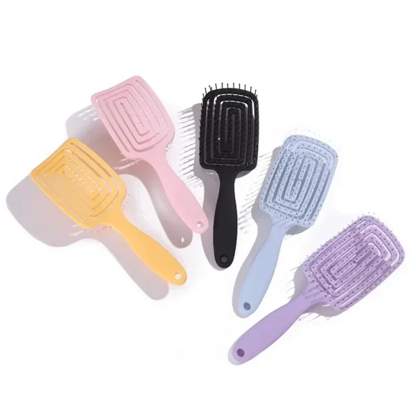 Square Hollow Hair Scalp Massage Comb Hair Brushes Antistatic Wet Dry Curly Detangler Hairbrush Nylon Special for Real Hair Wigs - Image 14