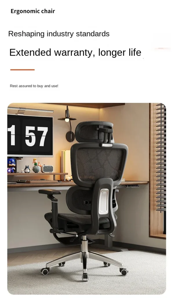 Ergonomic Chair Lumbar Computer Chair Home Comfort Sedentary Gaming Chair Reclining Office Chair For Desk chair news - Image 49