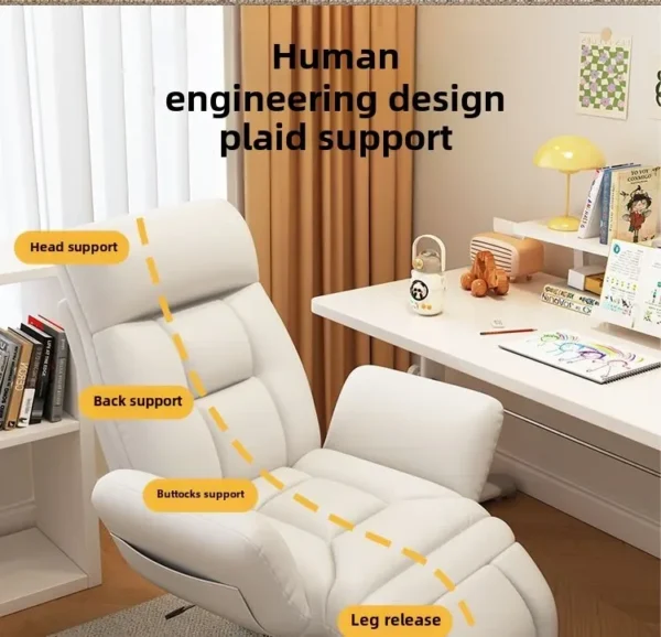 Computer Chair, Home, Comfort, Lazy, Sofa, Sedentary, Backrest, Office, College Students, Dormitory, E-sports, Live Broadcast - Image 34