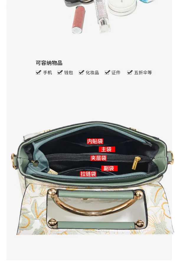 New Women's bags 2025 fashion trend design stripe hit color handbag shoulder bag messenger bag Korean style bag - Image 24