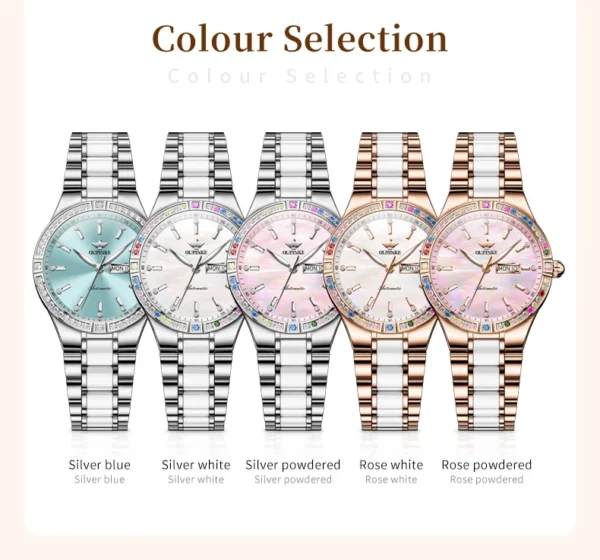 OUPINKE Women's Watches Imported Automatic Mechanical Watch Movement Luxury Top Brand Wrist watch for Ladies 2024 Trend - Image 6