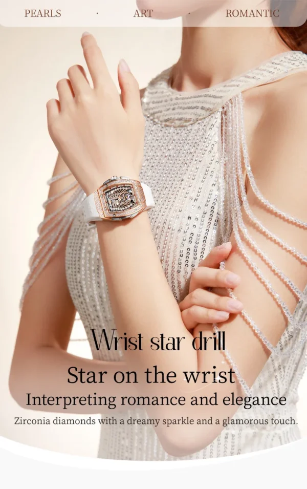 OUPINKE 3225 Top Brand Skeleton Mechanical Watch For Women Diamond Luxury Deep Waterproof Wristwatch Big Dial Fashion Watches - Image 11