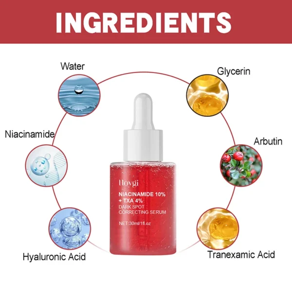 Niacinamide Serum Dark Spot Correcting Moisturizing Brightening Fade Fine Lines Deep Cleaning Makeup Remover Korean Skin Care - Image 5