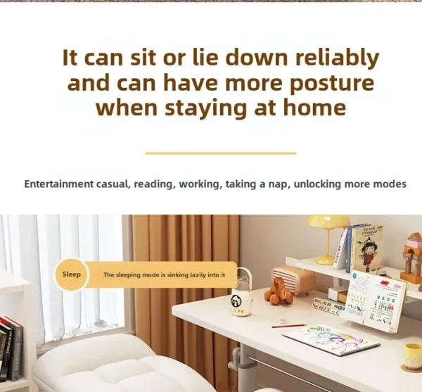Computer Chair, Home, Comfort, Lazy, Sofa, Sedentary, Backrest, Office, College Students, Dormitory, E-sports, Live Broadcast - Image 50