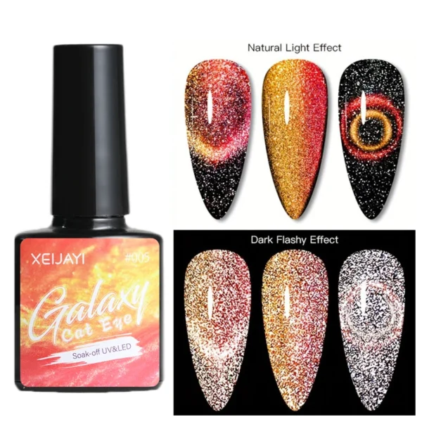 8ml Cat Eye Nail Gel Polish 9D Upgraded Magnetic Gel Polish Galaxy Chameleon Effect Nail Gel Soak Off Salon Manicure Nail Gel - Image 33
