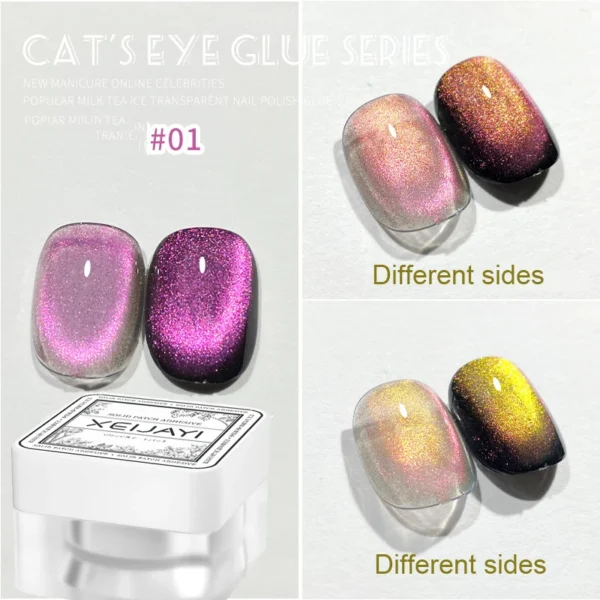 8ml Cat Eye Nail Gel Polish 9D Upgraded Magnetic Gel Polish Galaxy Chameleon Effect Nail Gel Soak Off Salon Manicure Nail Gel - Image 76