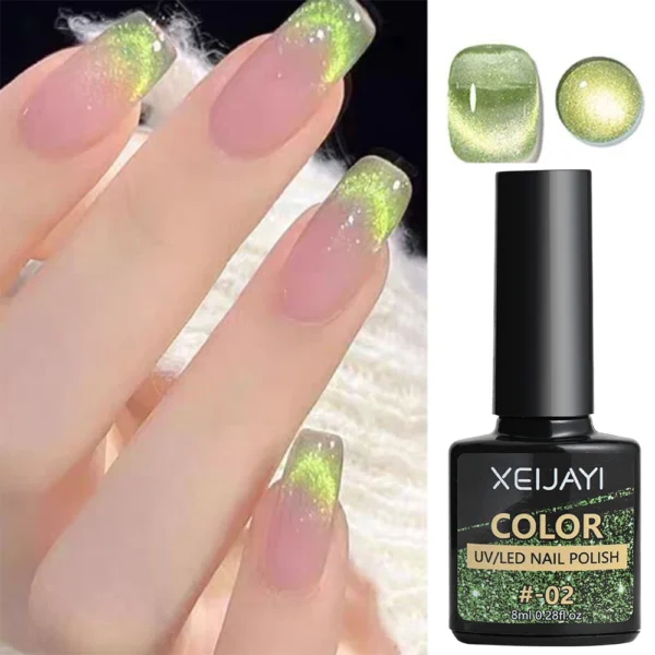 8ml Cat Eye Nail Gel Polish 9D Upgraded Magnetic Gel Polish Galaxy Chameleon Effect Nail Gel Soak Off Salon Manicure Nail Gel - Image 47