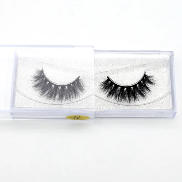 Visofree Mink 3D Lashes Handmade Mink Lashes  Long False Eyelashes Crisscross Maquiagem Profissional Makeup Eye Lashes 3D08 - Image 3