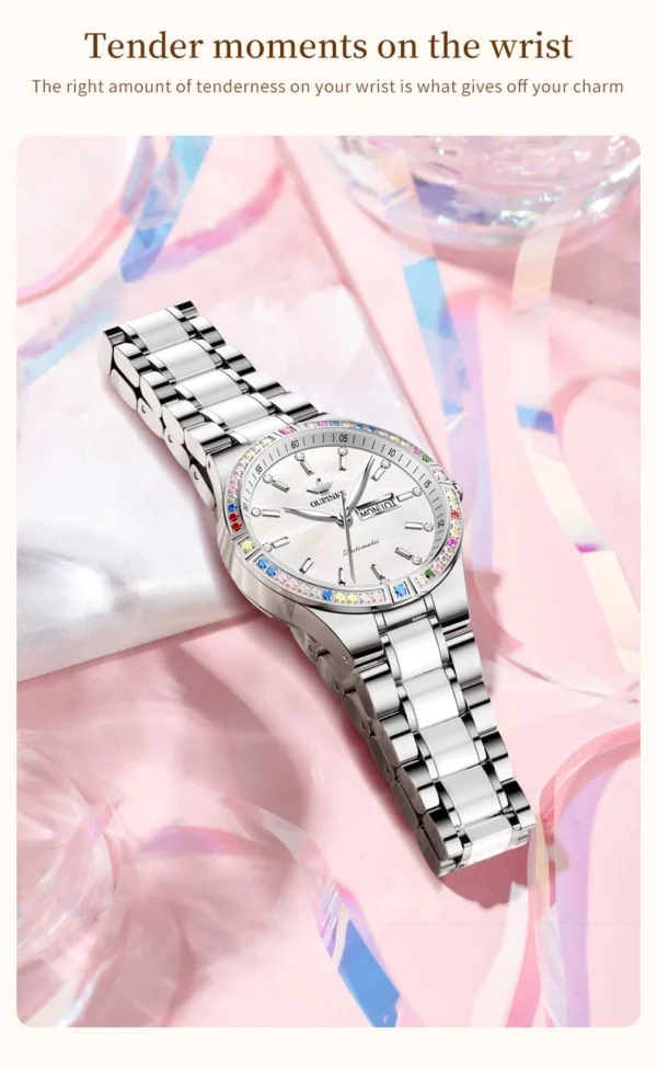 OUPINKE Women's Watches Imported Automatic Mechanical Watch Movement Luxury Top Brand Wrist watch for Ladies 2024 Trend - Image 31