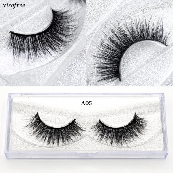 Visofree Mink 3D Lashes Handmade Mink Lashes  Long False Eyelashes Crisscross Maquiagem Profissional Makeup Eye Lashes 3D08 - Image 44