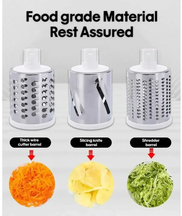 Slicing Grater Manual Rotary 3 In 1 Cheese Grater Food Blender Stainless Steel Potato Slice Chopper Processor Kitchen Accessorie - Image 13