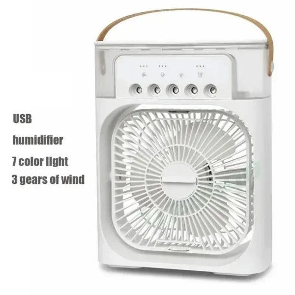 3 In 1 Fan AIr Conditioner Household Small Air Cooler LED Night Light Portable Air Adjustment Fan Office Home Fan New - Image 7