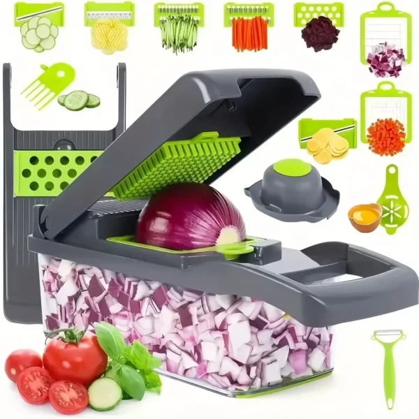 16/14 in 1 Multifunctional Vegetable Chopper Handle Food Grate Food Chopper Vegetable Slicer Dicer Cut Kitchen Items cocina - Image 10