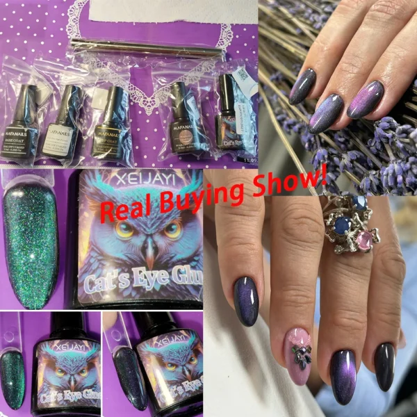 8ml Cat Eye Nail Gel Polish 9D Upgraded Magnetic Gel Polish Galaxy Chameleon Effect Nail Gel Soak Off Salon Manicure Nail Gel - Image 79