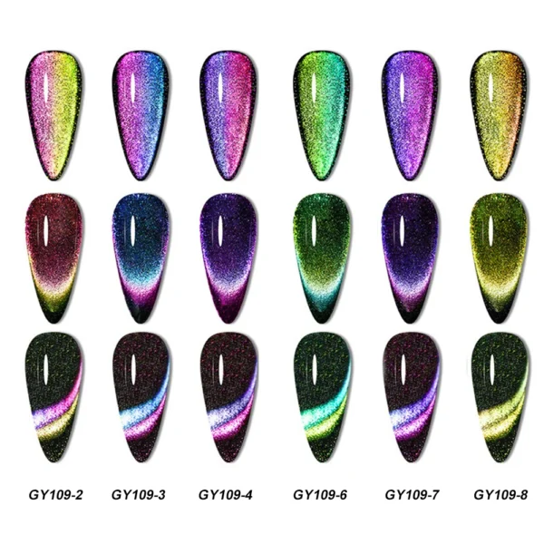 8ml Cat Eye Nail Gel Polish 9D Upgraded Magnetic Gel Polish Galaxy Chameleon Effect Nail Gel Soak Off Salon Manicure Nail Gel - Image 83